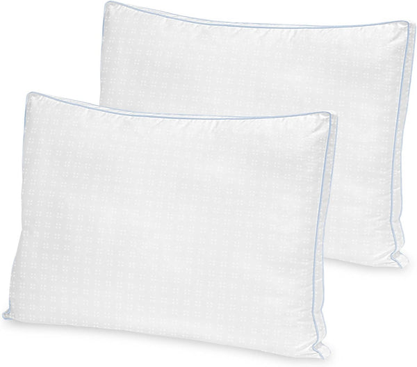 Cool Fusion Firm Density Bed Pillow with Cooling Gel Beads 2-Pack