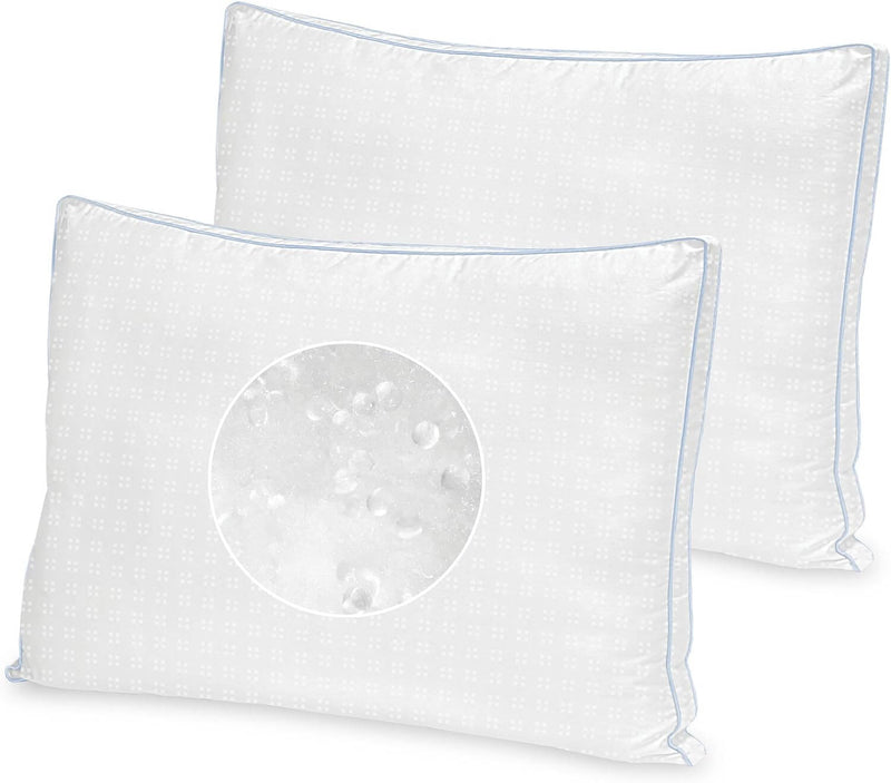 Cool Fusion Firm Density Bed Pillow with Cooling Gel Beads 2-Pack