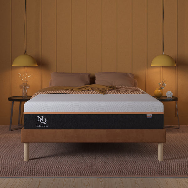 Napqueen Mattress - Elite Series Muse Hybrid Mattress with Pneumatic Memory Foam for adaptive support,  breathable cover for cooling, and durable hybrid design for long-lasting comfort and support