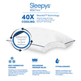 Sleepys pillow features